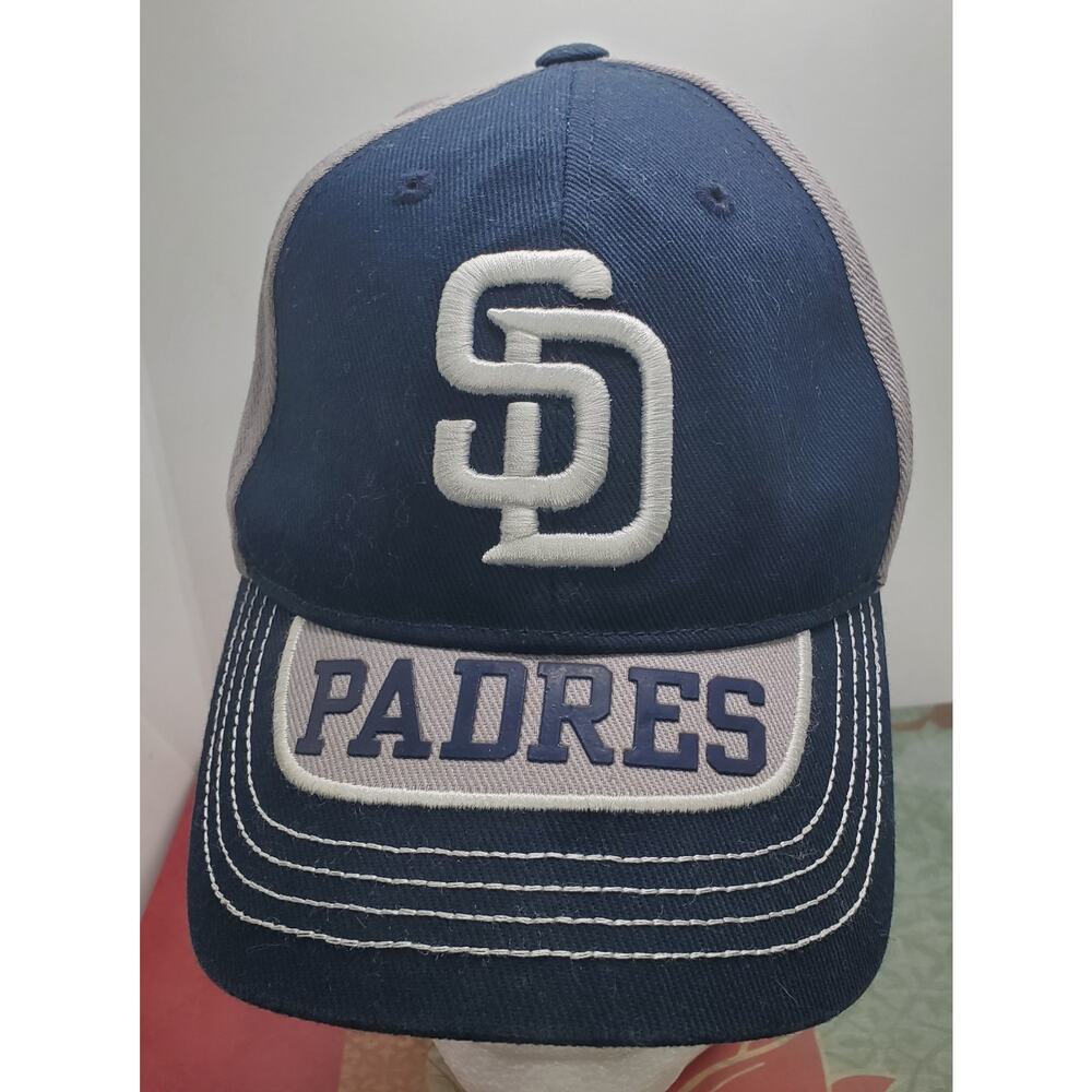 SD Padres Youth Hat Cap Fan Favorite One Size Fits Most Adjustable Blue Gray